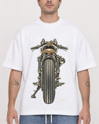 Mockup Boxy Heavyweight Tee White male close-up 48