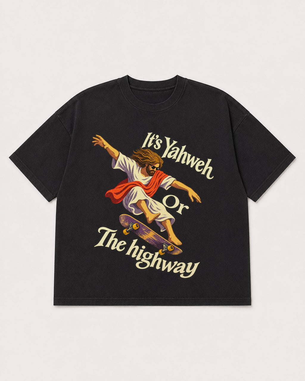Mockup Boxy Heavyweight Tee Black product