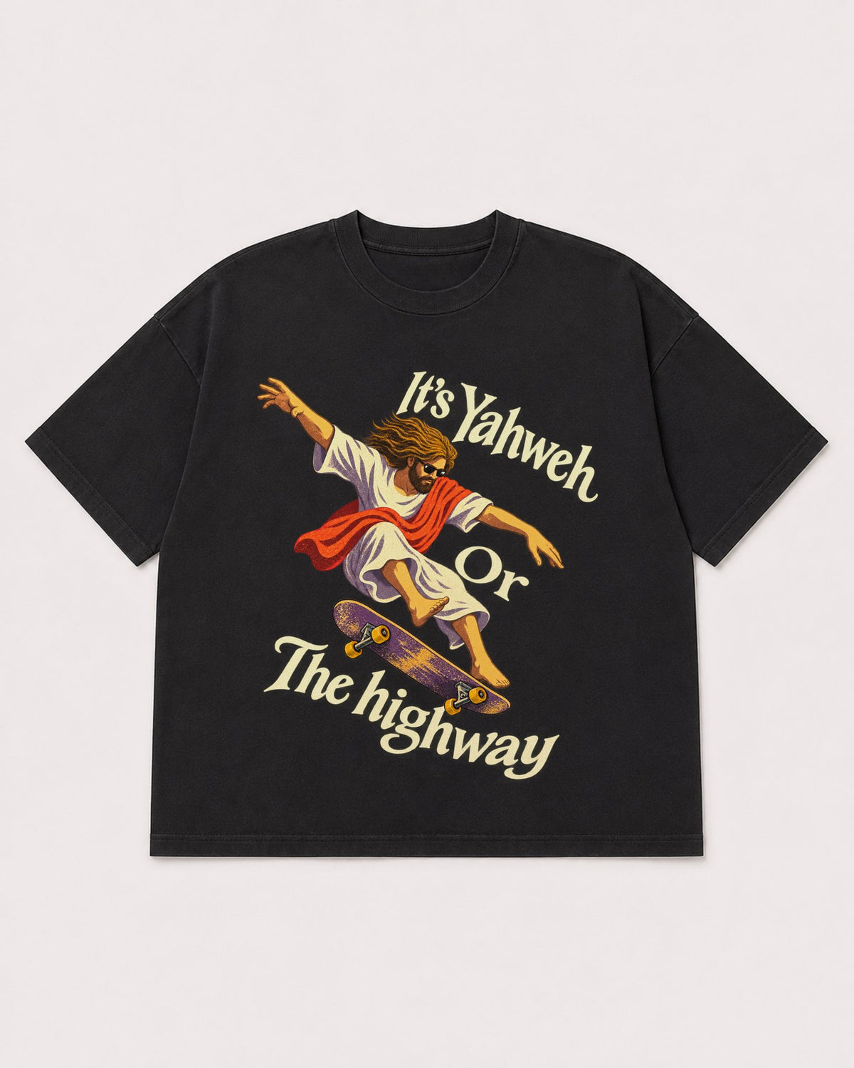 Mockup Boxy Heavyweight Tee Black product