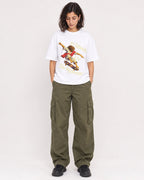 Mockup Boxy Heavyweight Tee White female full-body 37