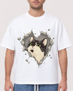 Mockup Boxy Heavyweight Tee White male close-up 08