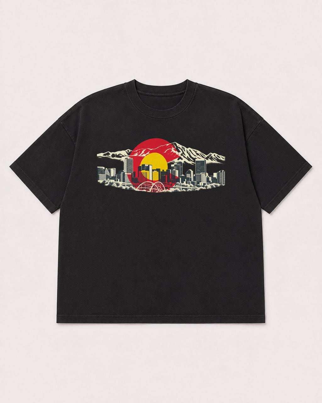 Mockup Boxy Heavyweight Tee Black product