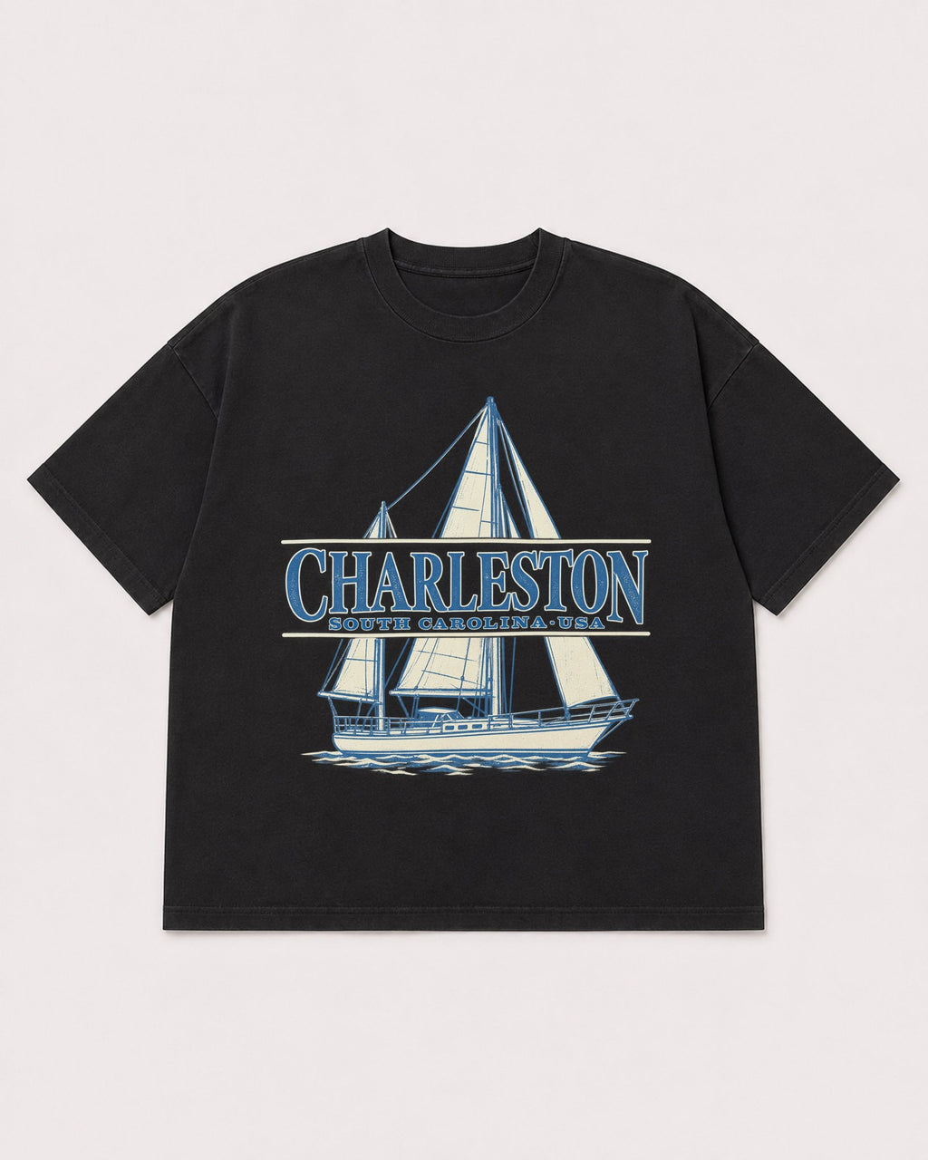 Mockup Boxy Heavyweight Tee Black product