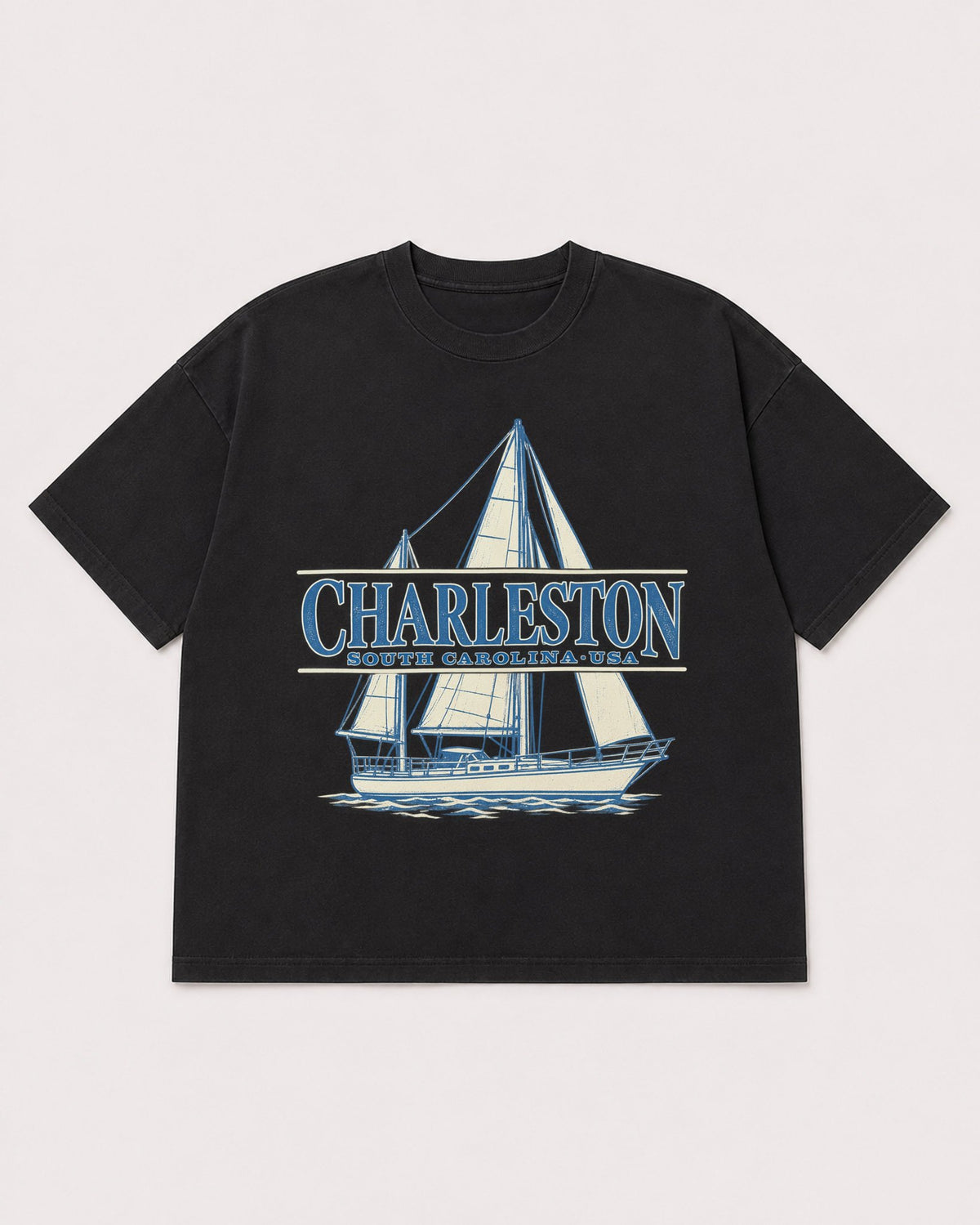 Mockup Boxy Heavyweight Tee Black product