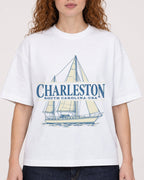 Mockup Boxy Heavyweight Tee White female close-up 09