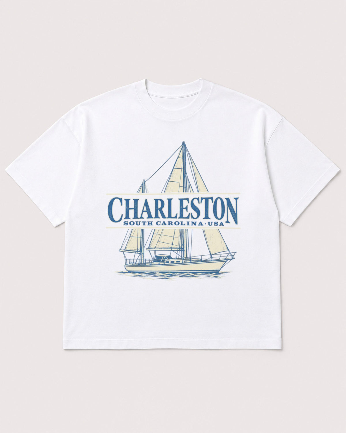Mockup Boxy Heavyweight Tee White product