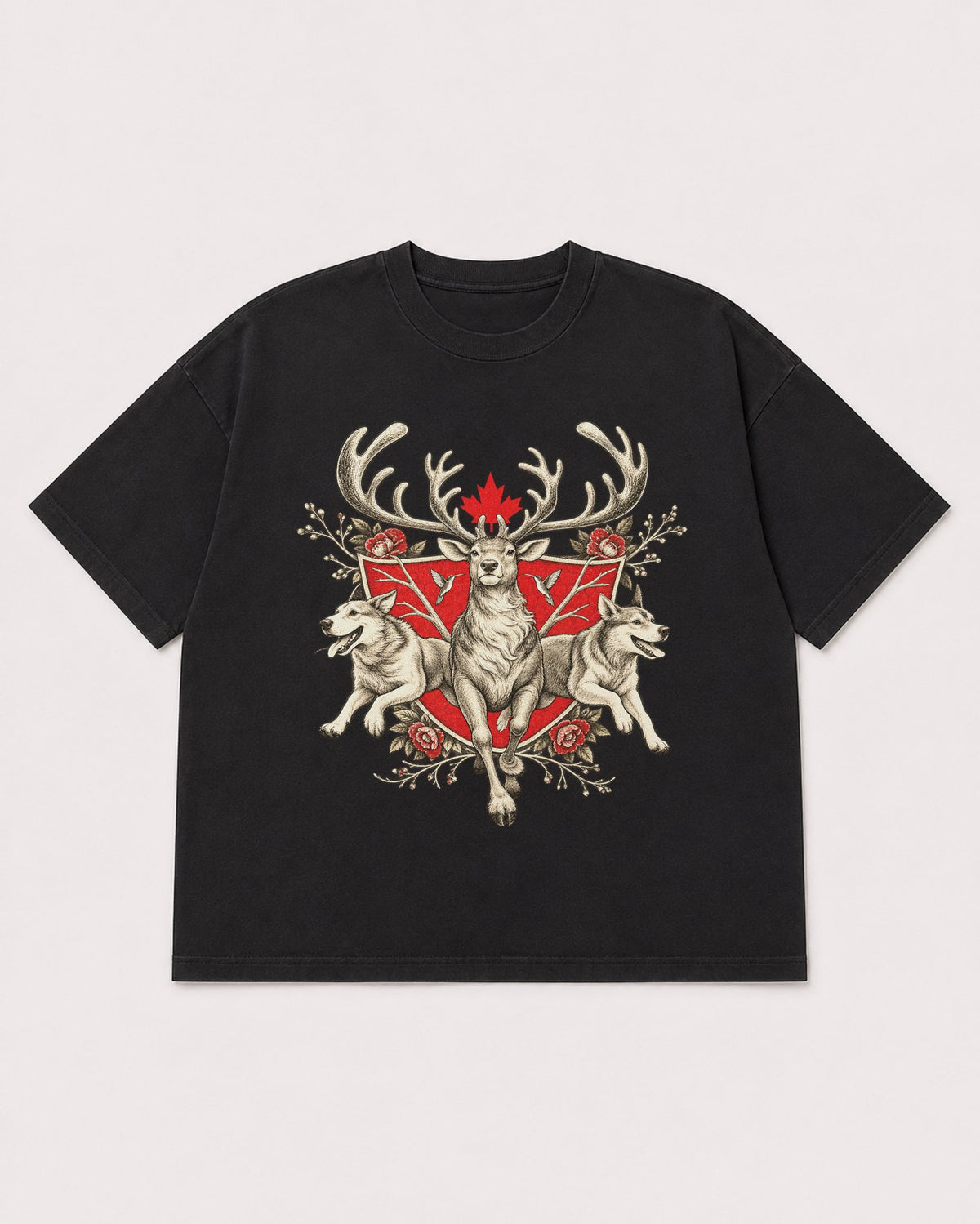 Mockup Boxy Heavyweight Tee Black product