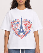 Mockup Boxy Heavyweight Tee White female close-up 06