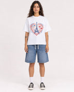 Mockup Boxy Heavyweight Tee White female full-body 06
