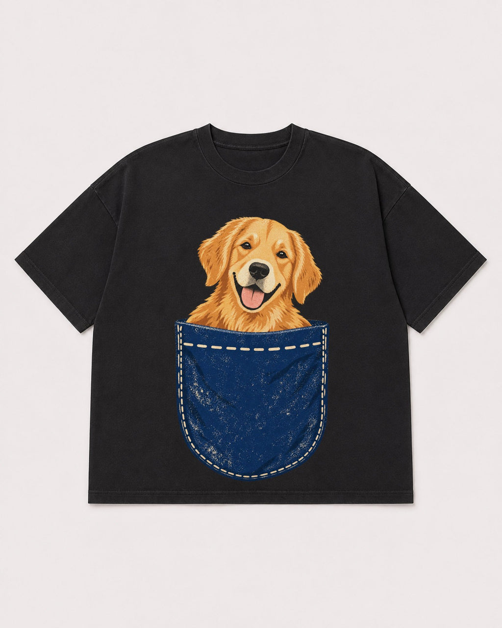 Mockup Boxy Heavyweight Tee Black product