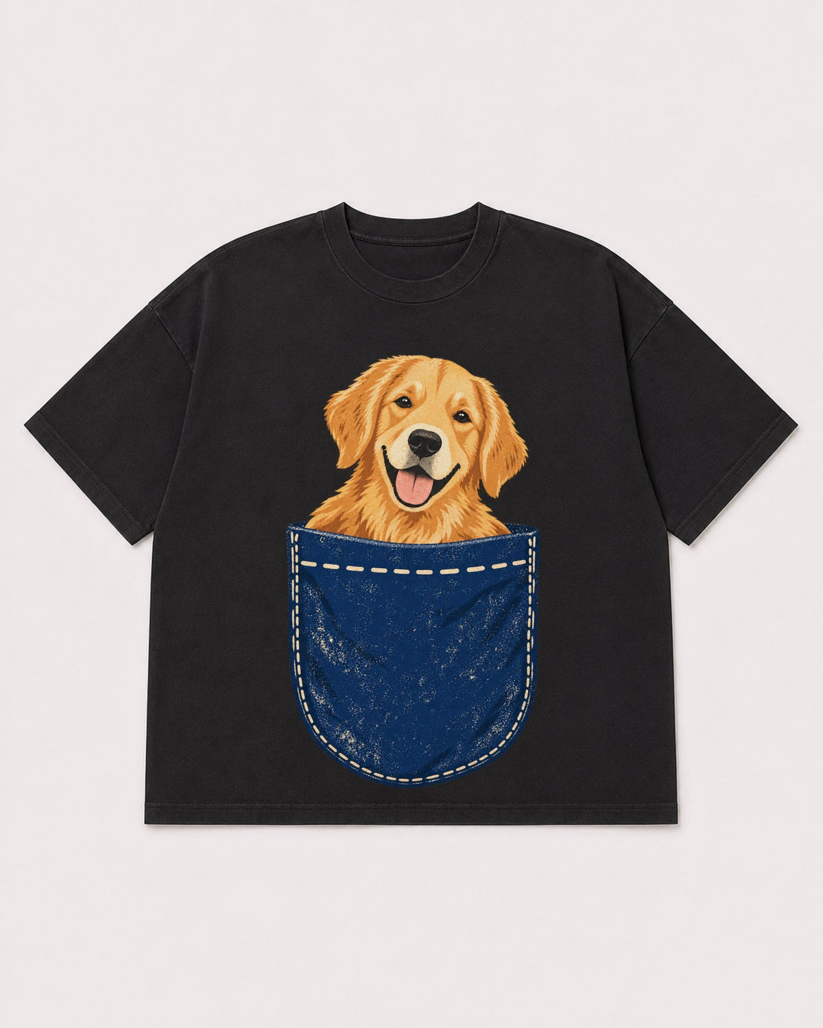 Mockup Boxy Heavyweight Tee Black product