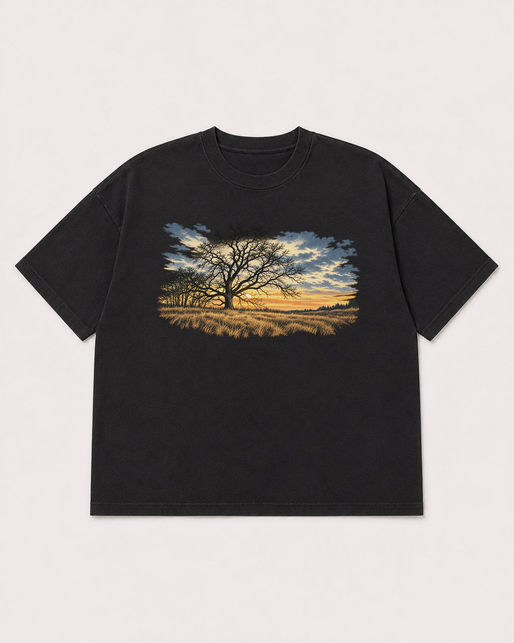 Mockup Boxy Heavyweight Tee Black product