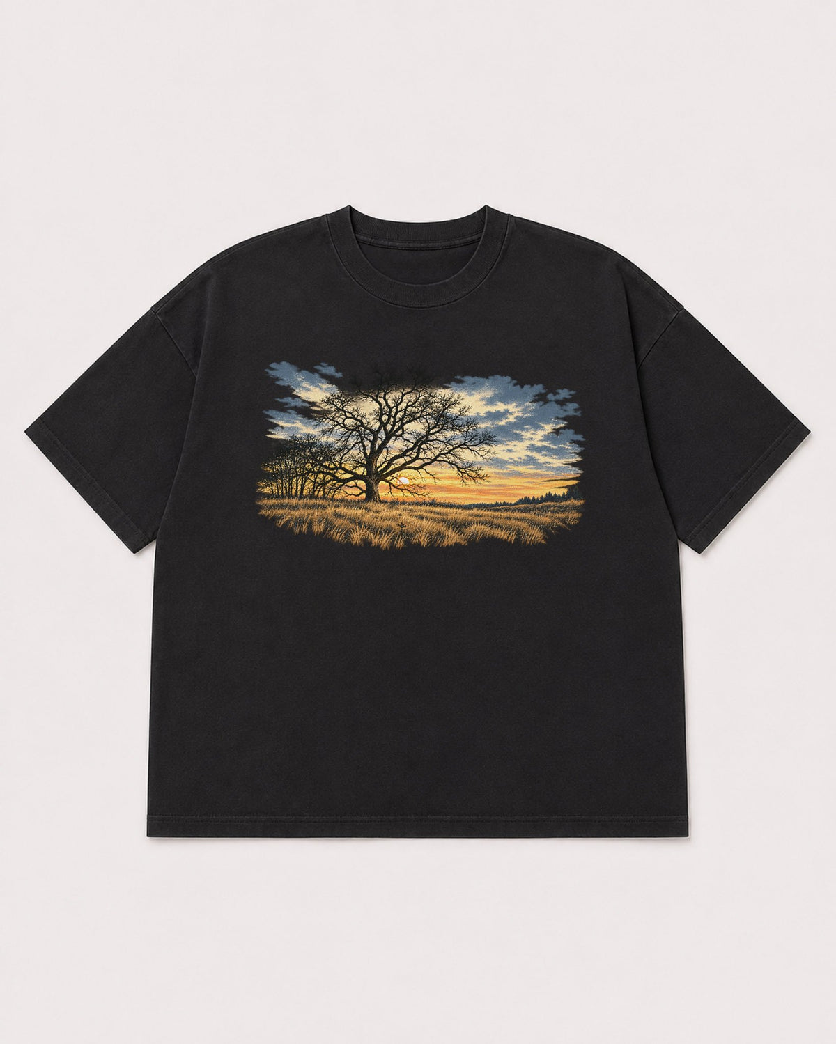 Mockup Boxy Heavyweight Tee Black product