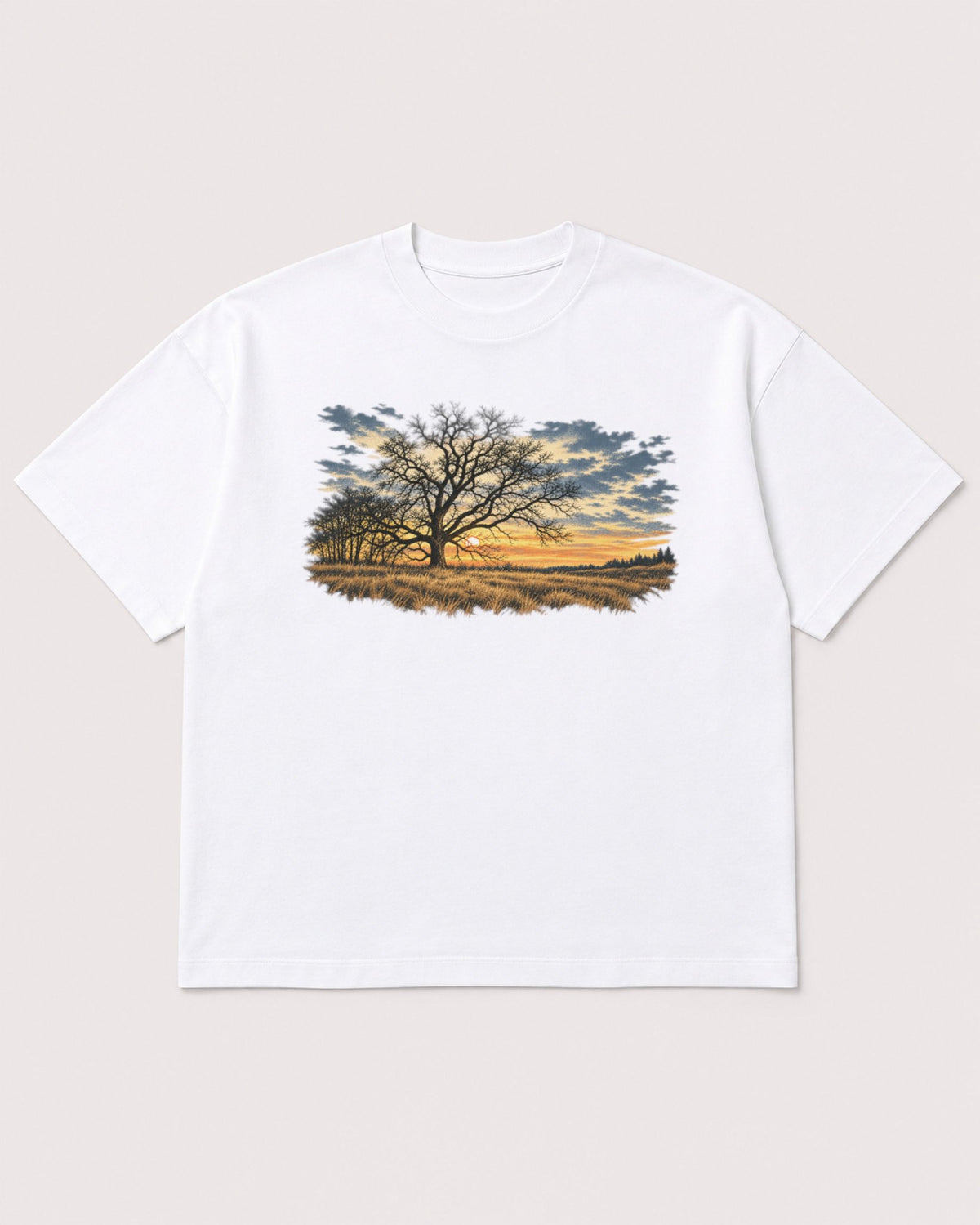 Mockup Boxy Heavyweight Tee White product