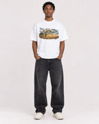 Mockup Boxy Heavyweight Tee White male full-body 05