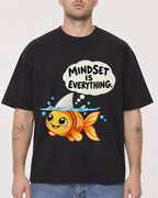 Mockup Boxy Heavyweight Tee Black male close-up 18