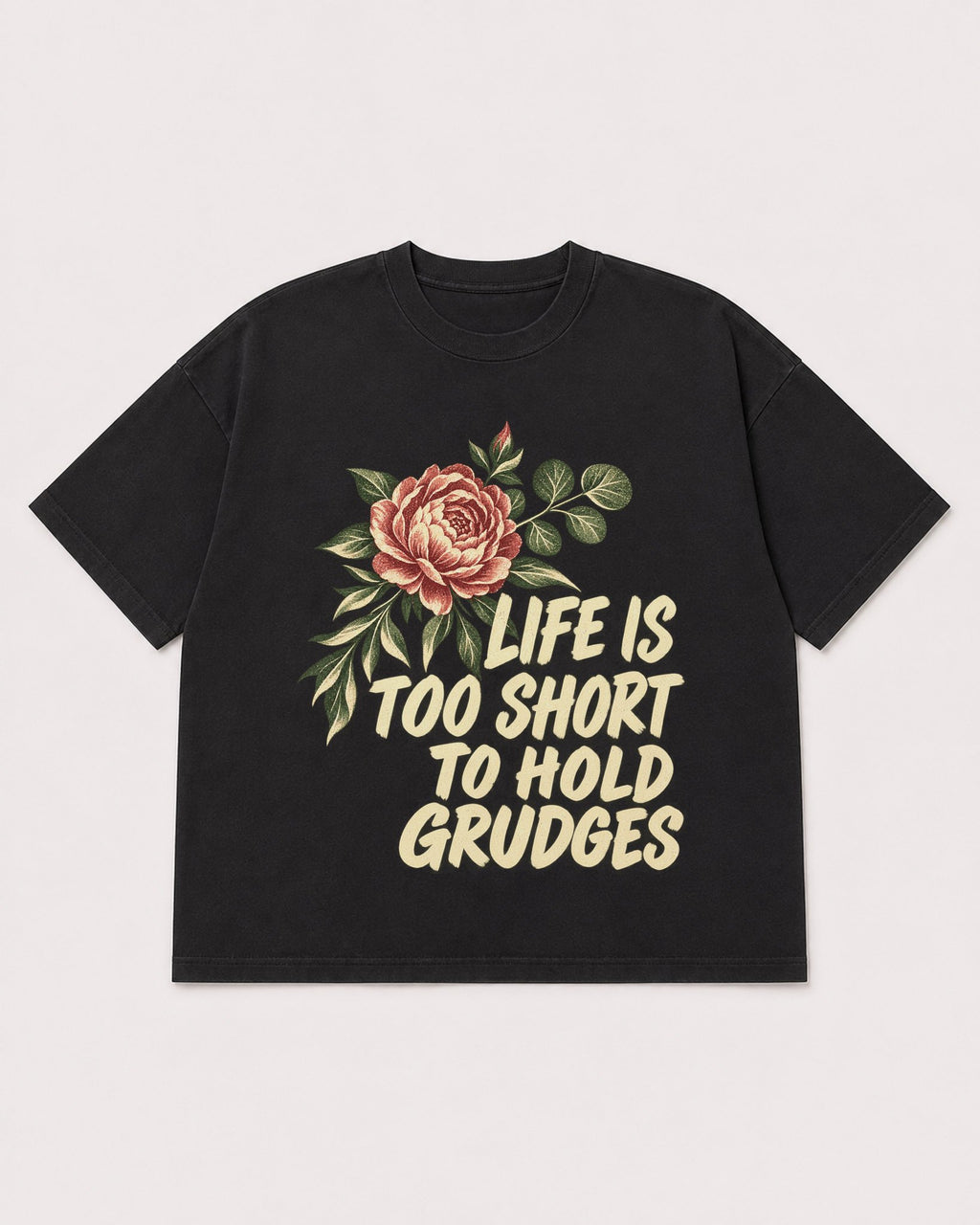 Mockup Boxy Heavyweight Tee Black product
