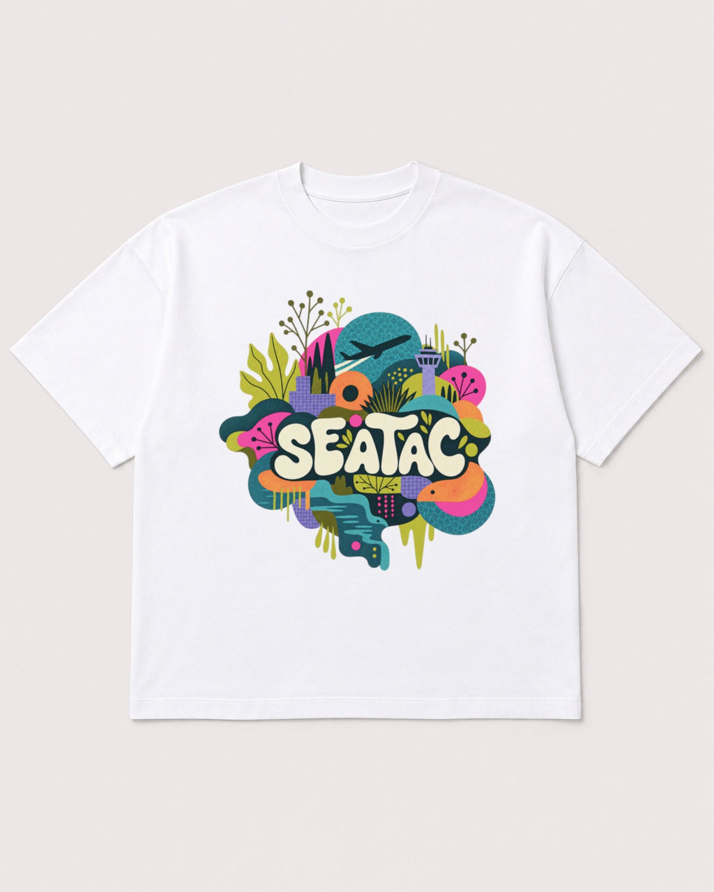 Mockup Boxy Heavyweight Tee White product