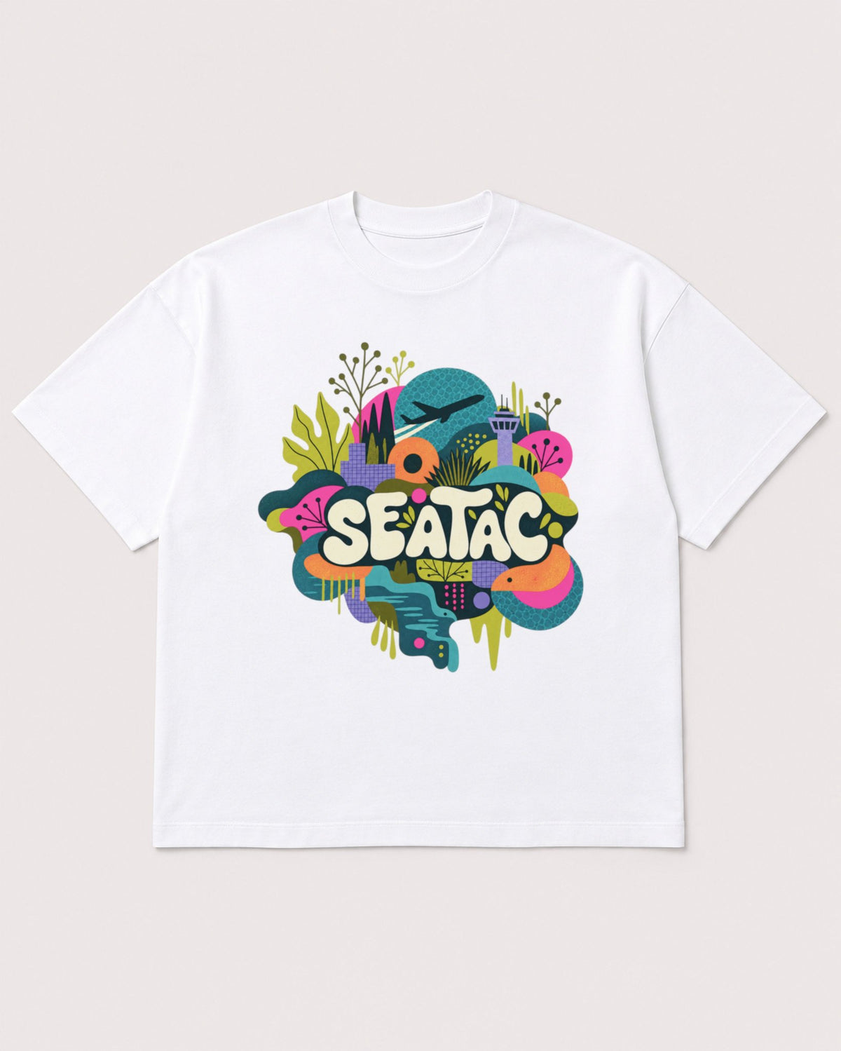 Mockup Boxy Heavyweight Tee White product
