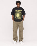 Mockup Boxy Heavyweight Tee Black male full-body 04