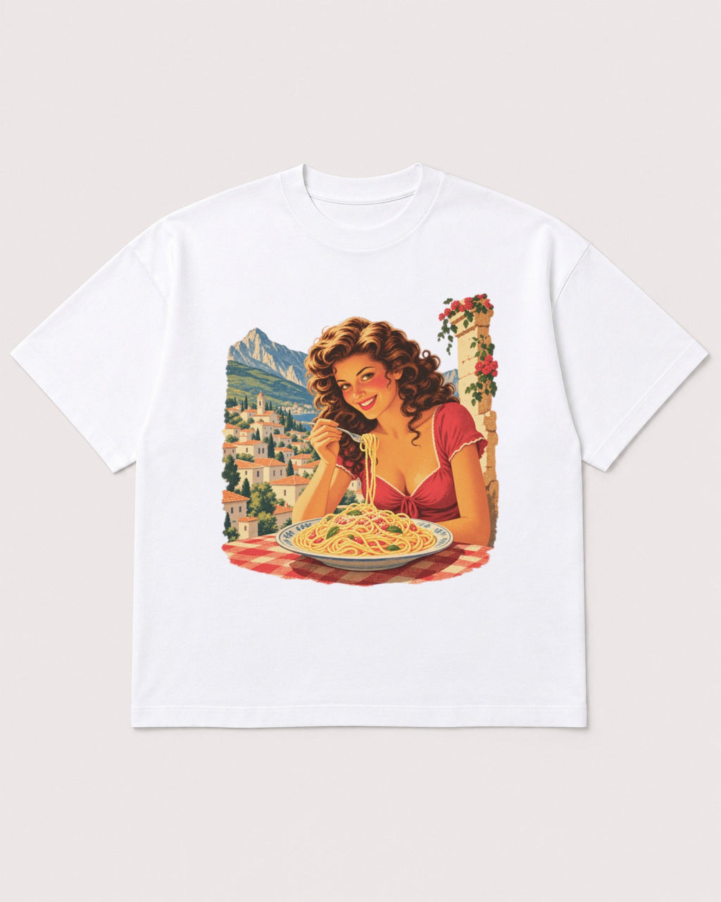 Mockup Boxy Heavyweight Tee White product