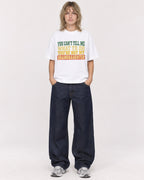 Mockup Boxy Heavyweight Tee White female full-body 19