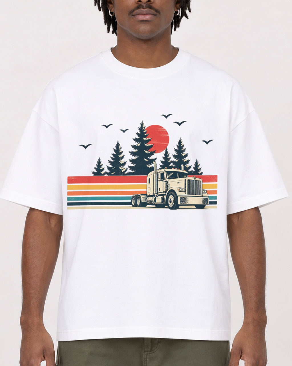 Mockup Boxy Heavyweight Tee White male close-up 04