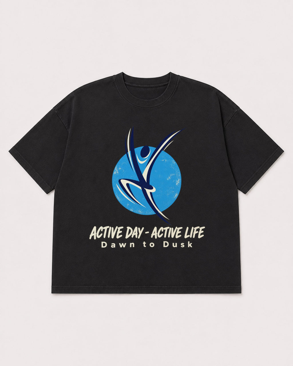 Mockup Boxy Heavyweight Tee Black product