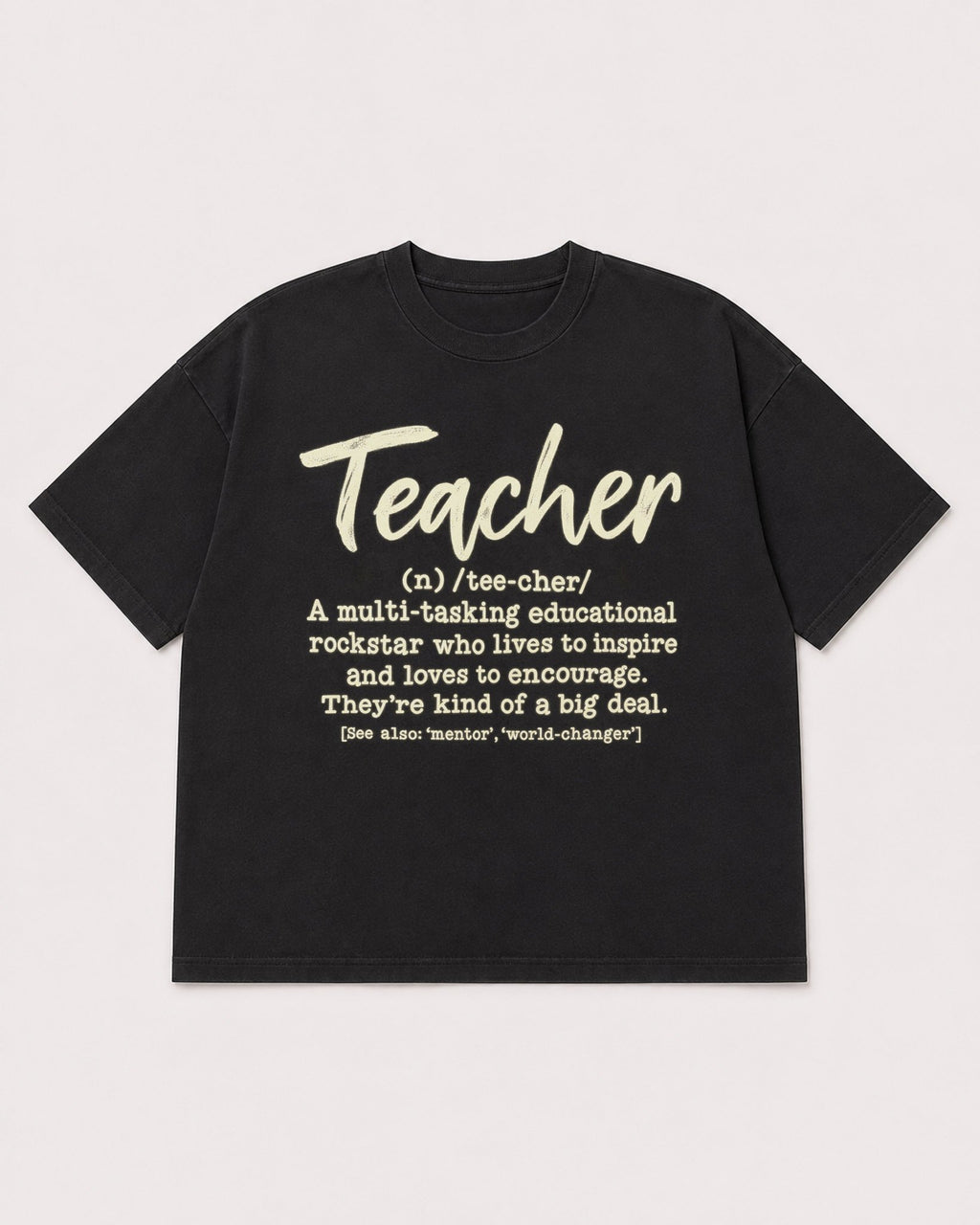 Mockup Boxy Heavyweight Tee Black product