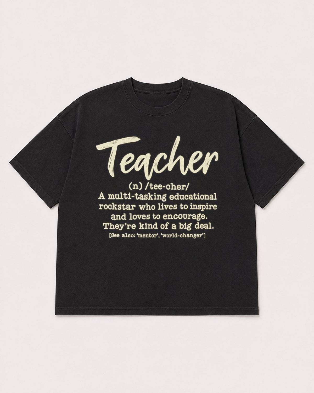 Mockup Boxy Heavyweight Tee Black product