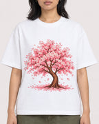 Mockup Boxy Heavyweight Tee White female close-up 22