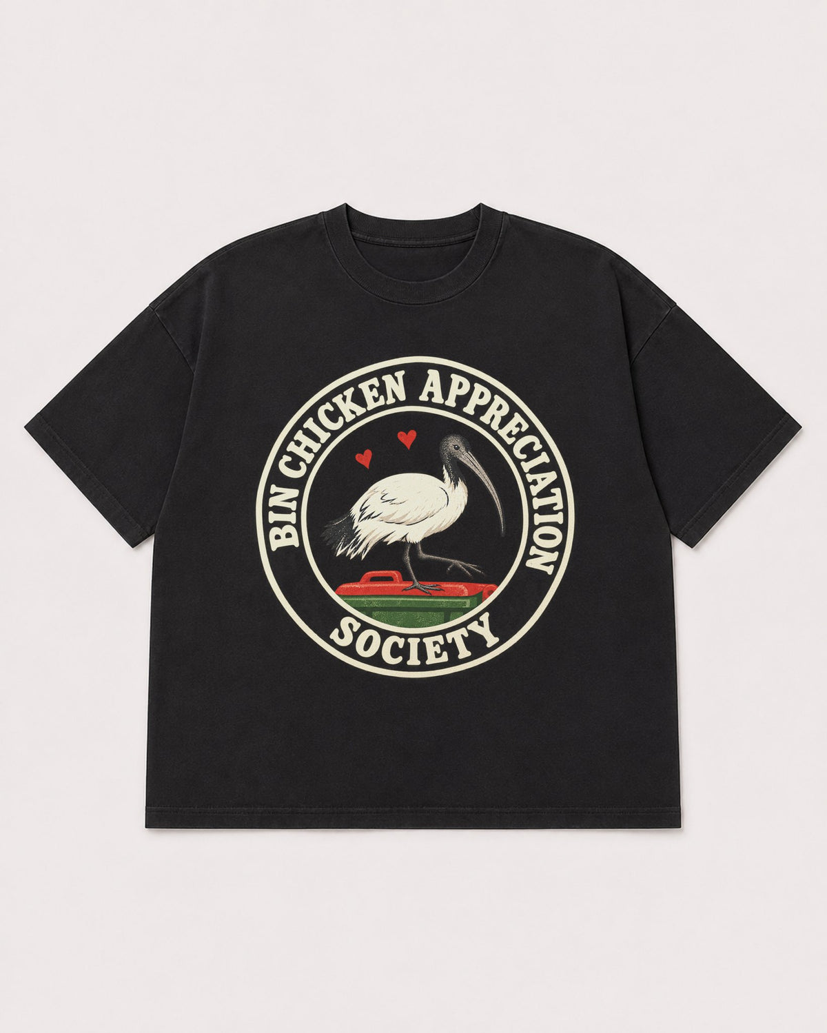 Mockup Boxy Heavyweight Tee Black product