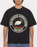 Mockup Boxy Heavyweight Tee Black male close-up 26