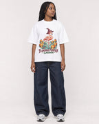 Mockup Boxy Heavyweight Tee White female full-body 04