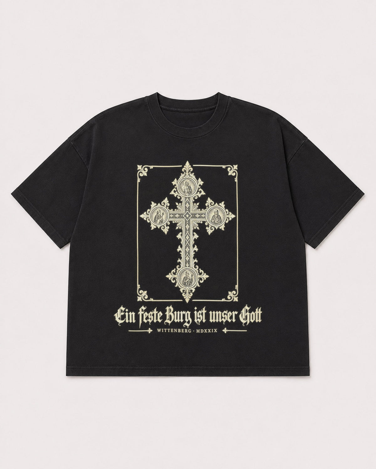 Mockup Boxy Heavyweight Tee Black product