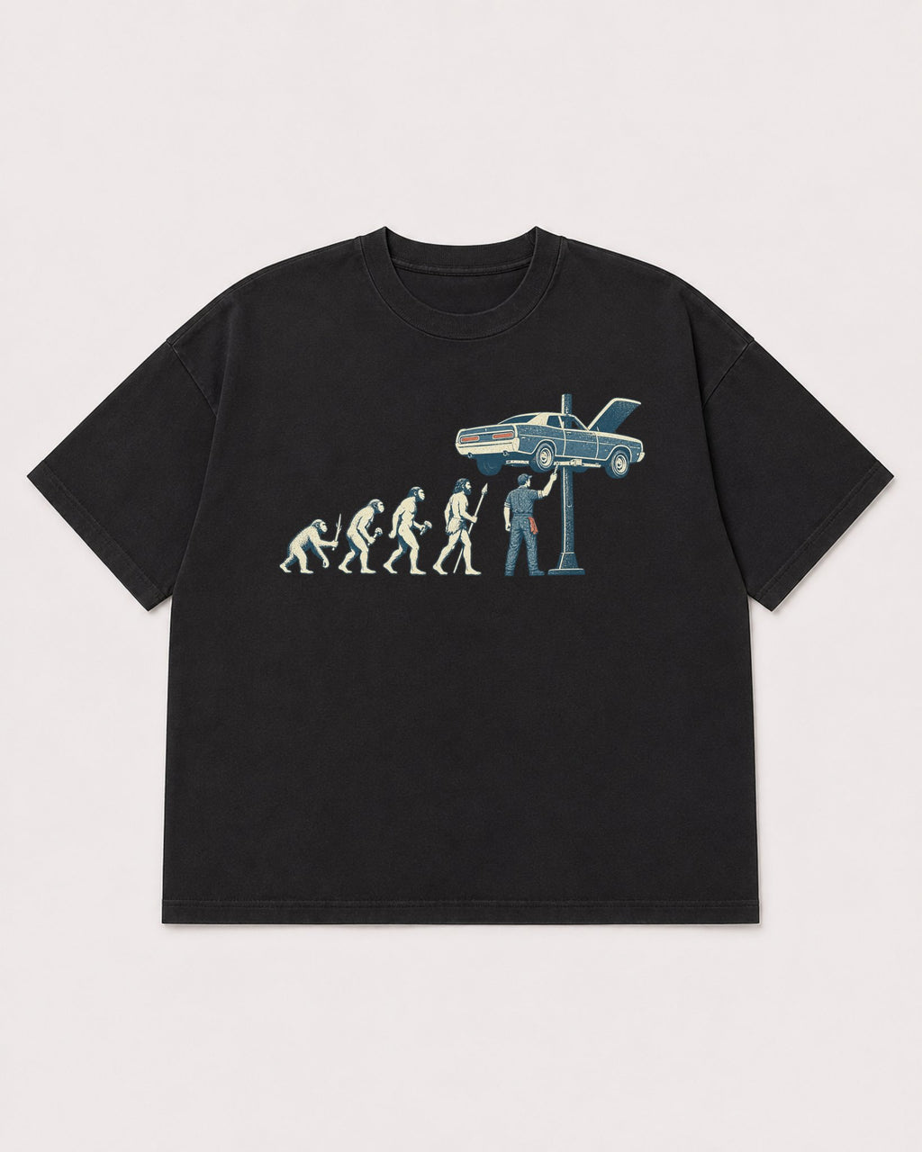 Mockup Boxy Heavyweight Tee Black product