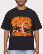 Mockup Boxy Heavyweight Tee Black male close-up 05