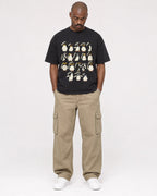 Mockup Boxy Heavyweight Tee Black male full-body 44