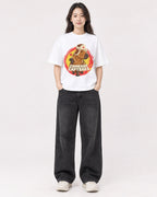 Mockup Boxy Heavyweight Tee White female full-body 03