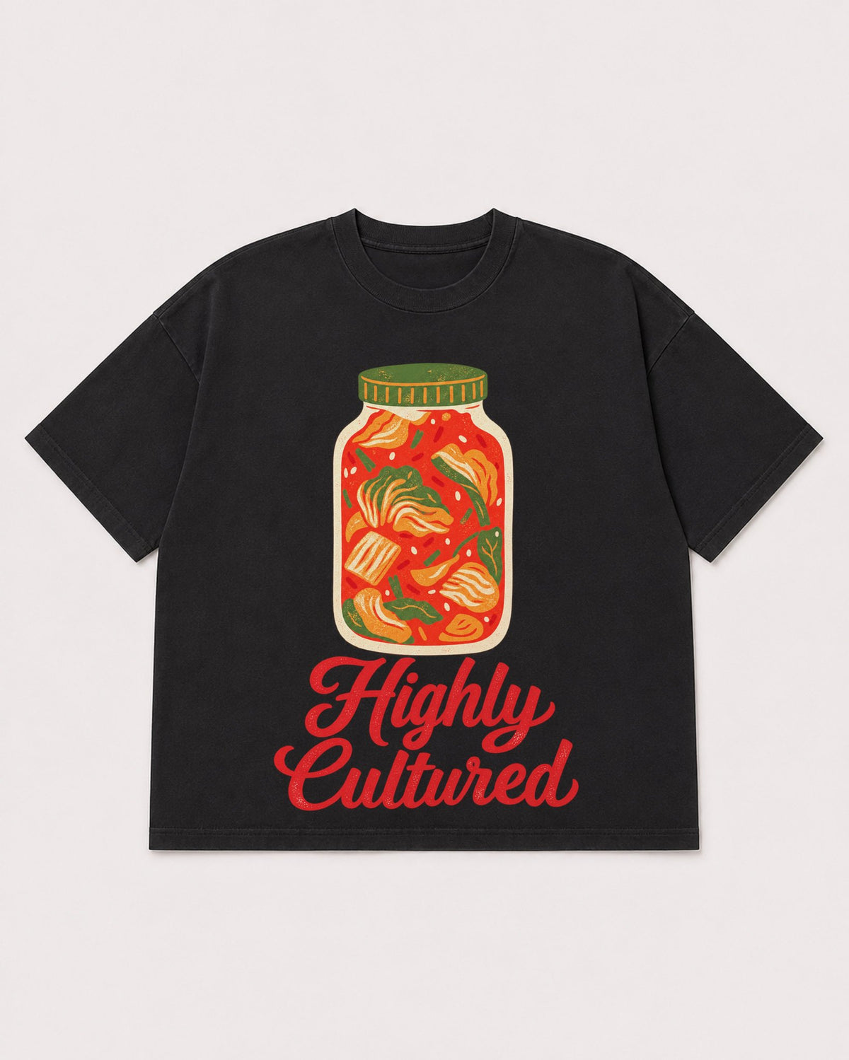 Mockup Boxy Heavyweight Tee Black product
