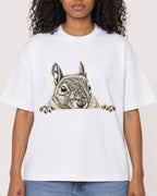 Mockup Boxy Heavyweight Tee White female close-up 05