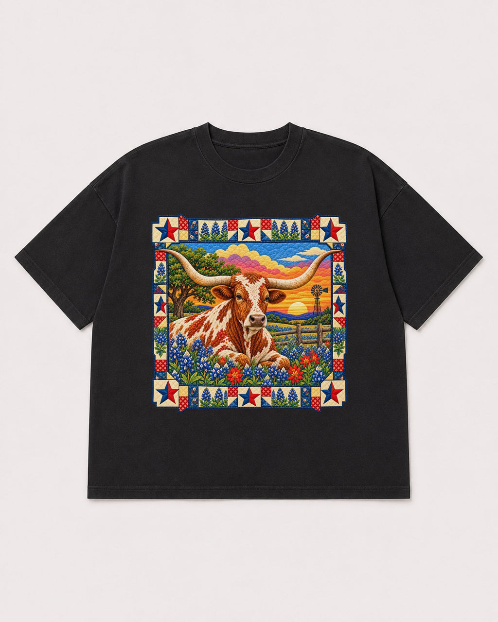 Mockup Boxy Heavyweight Tee Black product