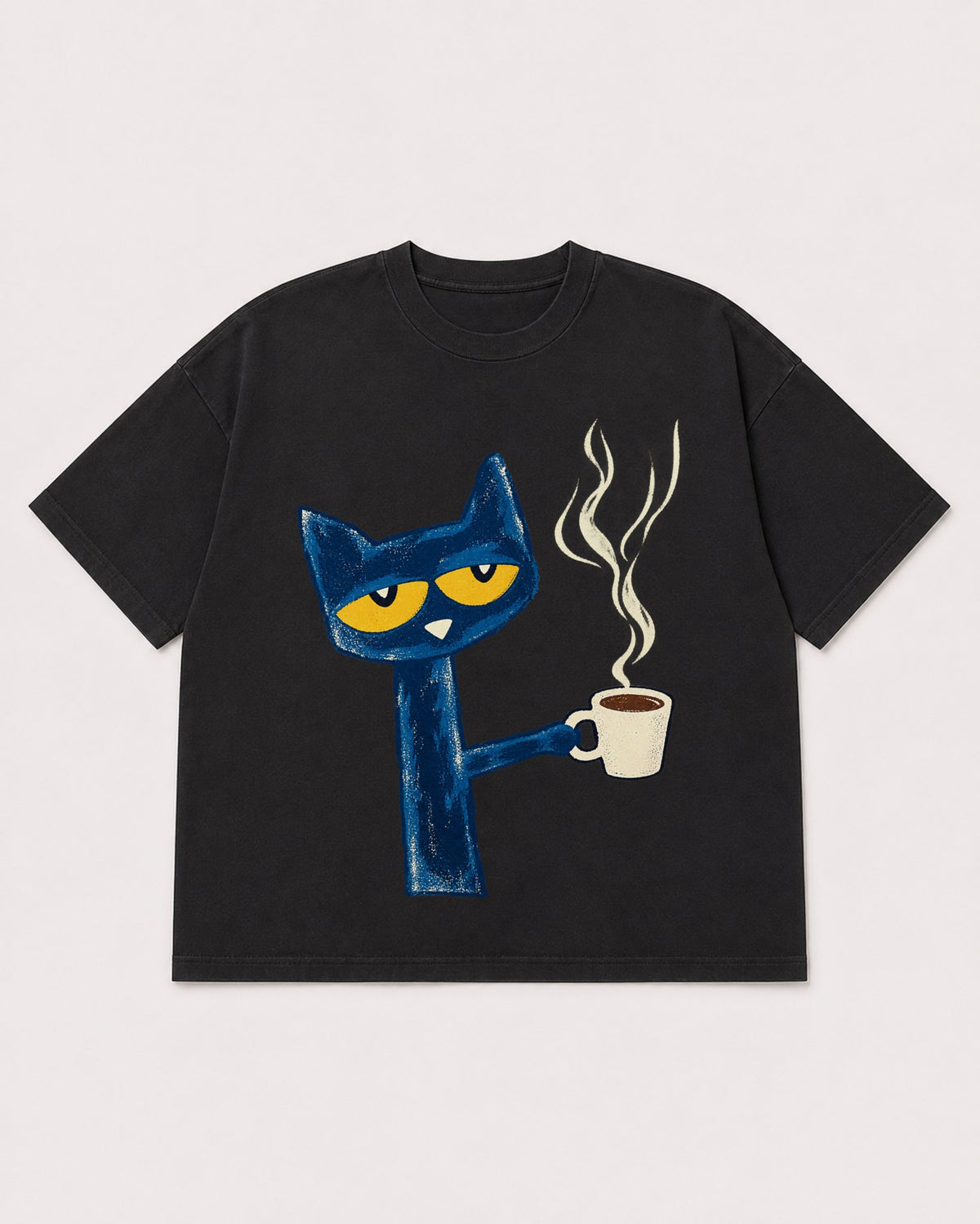 Mockup Boxy Heavyweight Tee Black product