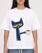 Mockup Boxy Heavyweight Tee White female close-up 46