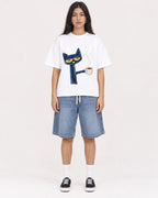 Mockup Boxy Heavyweight Tee White female full-body 46