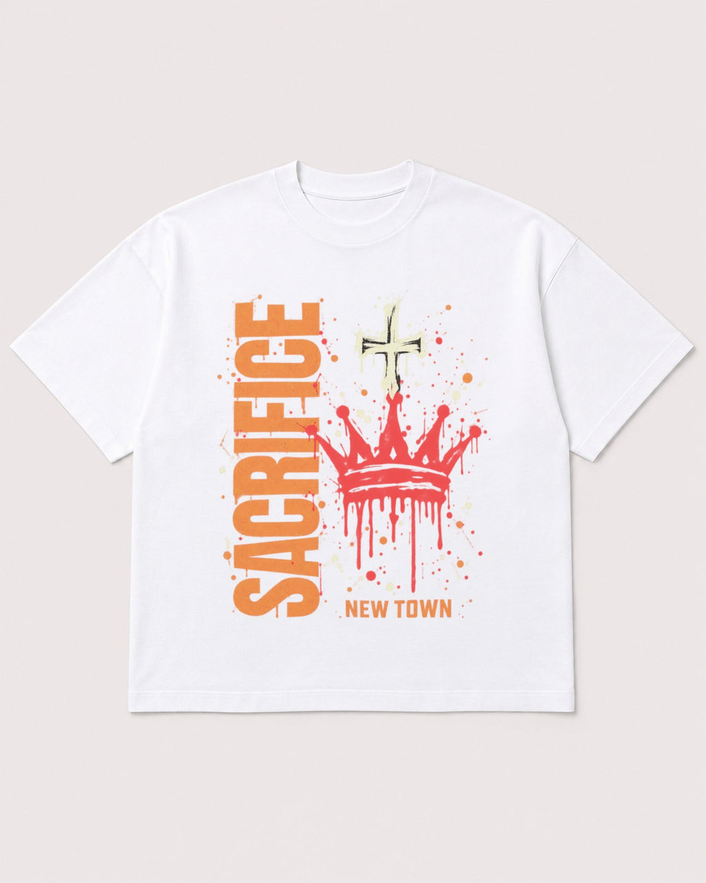 Mockup Boxy Heavyweight Tee White product