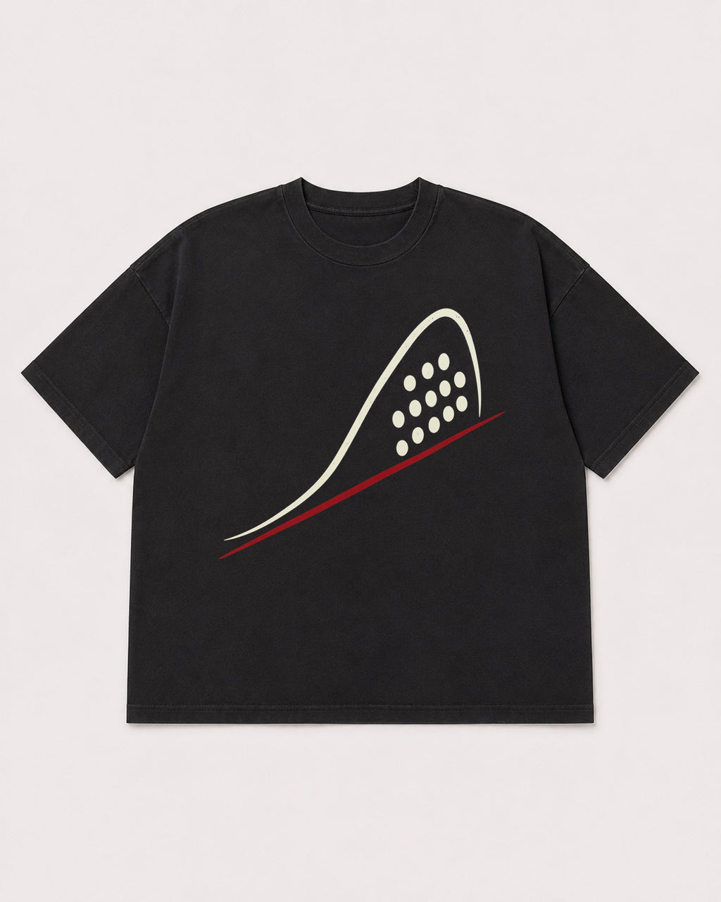 Mockup Boxy Heavyweight Tee Black product