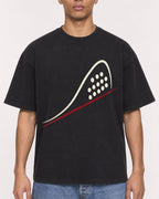 Mockup Boxy Heavyweight Tee Black male close-up 50