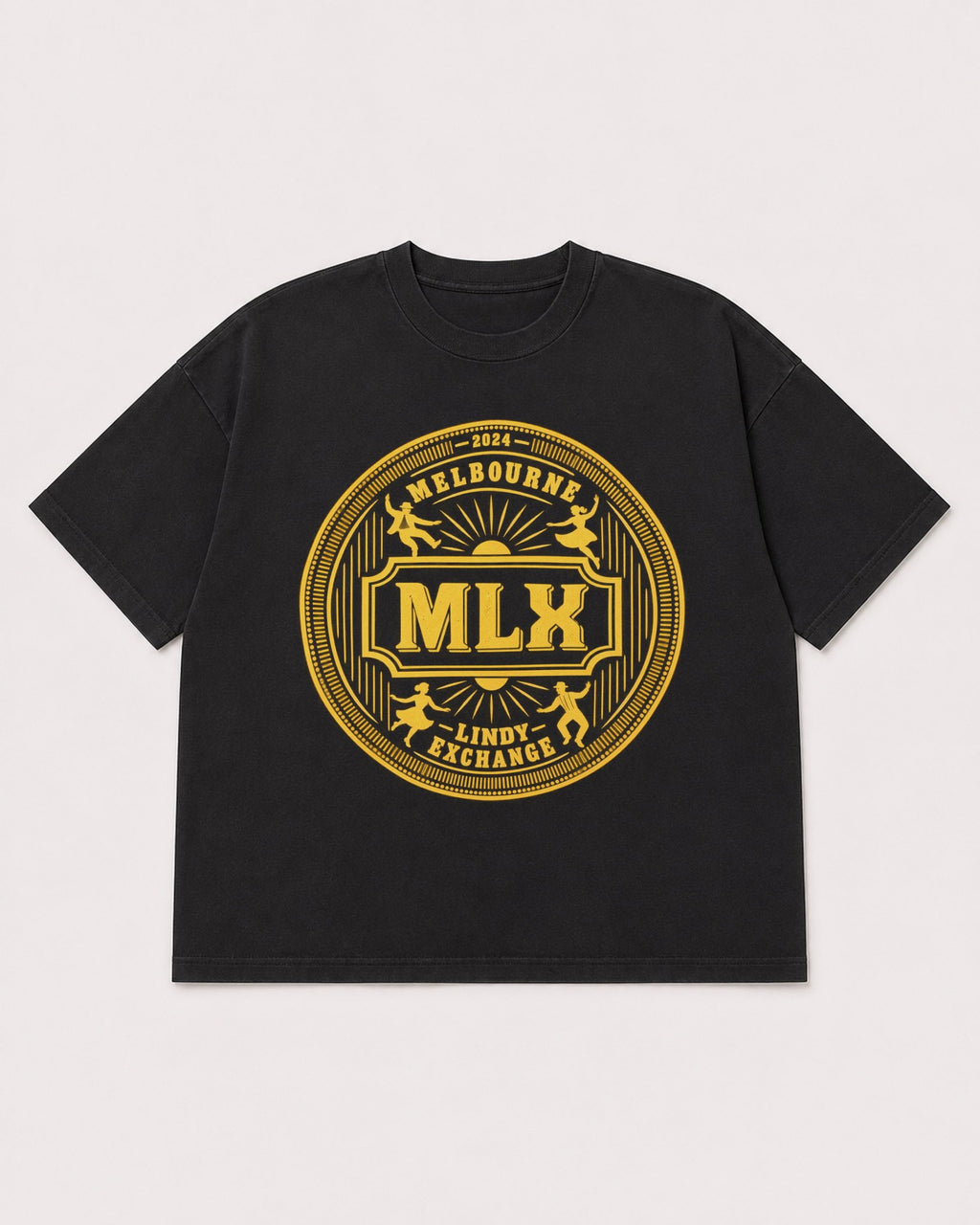 Mockup Boxy Heavyweight Tee Black product