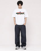 Mockup Boxy Heavyweight Tee White male full-body 11